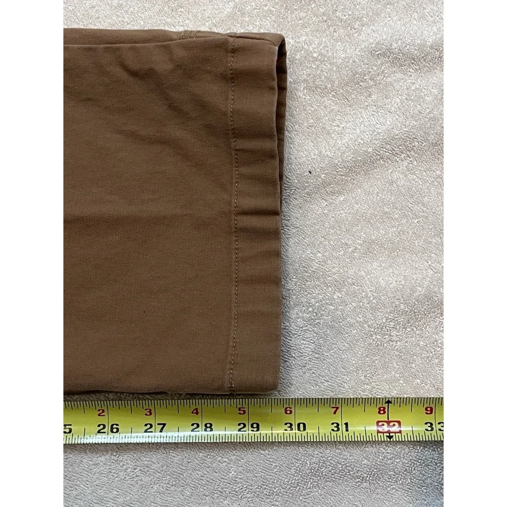 Duluth Trading Co Mens Flex Ballroom Khakis Brown Relaxed Fit Work Pants 32x30